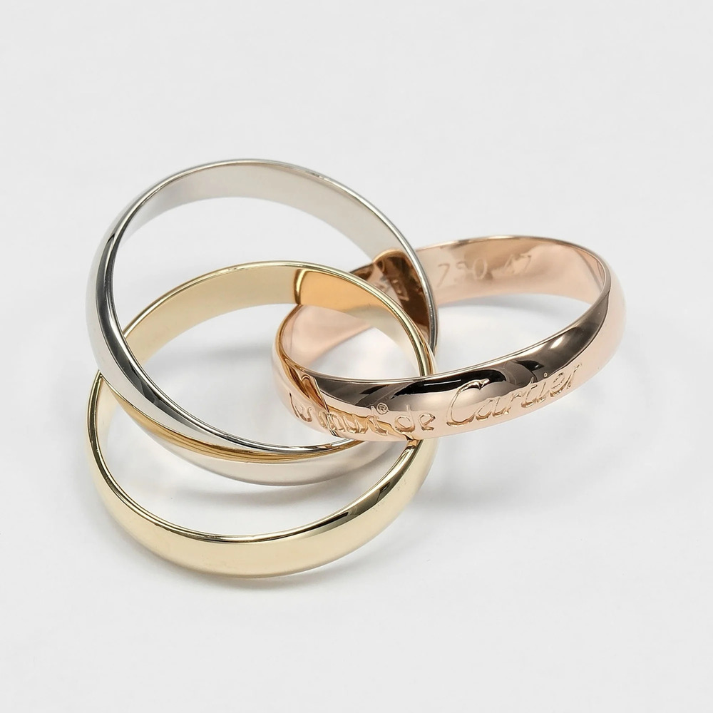 CARTIER 18k Gold Trinity Ring - Picture 5 of 9